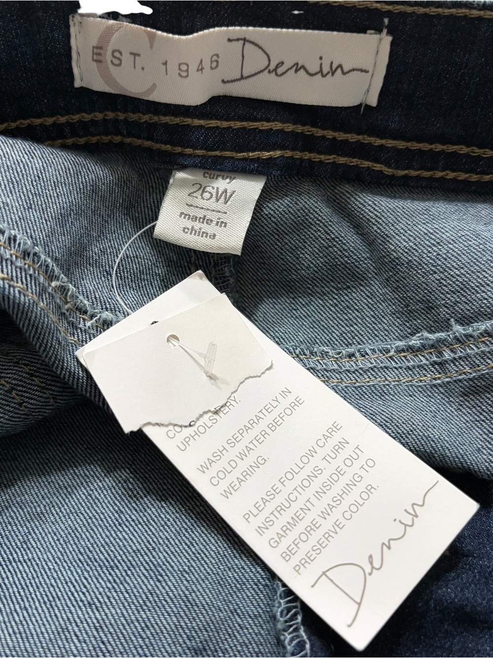 Est.1946 Denim Classic Dark Blue Women's Jeans - Comfortable Everyday Fit - Picture 3 of 3
